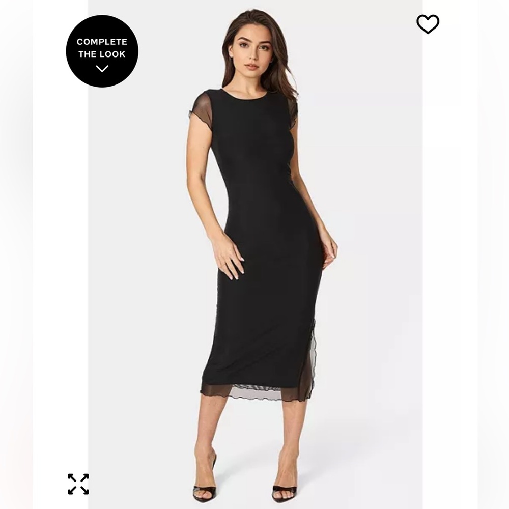 bebe Classic Black midi Dress